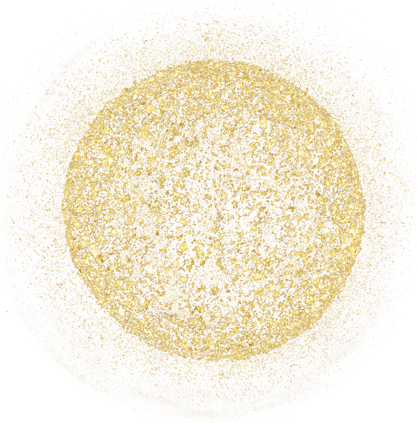 gold glitter shiny sprinkles circle